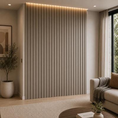 Painel Decorativo Ripado para Sala de Estar Multifuncional 100% MDF Grigio Casa Lar Shop