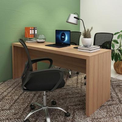 Mesa para Escritório Office MDP 180CM Amêndoa Tecno Mobili