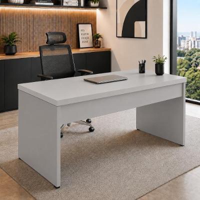 Mesa Escrivaninha para Estudos MDP 170CM Cinza Claro F5 Office