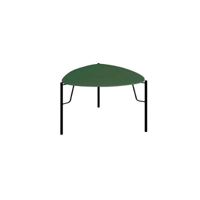 Mesa Lateral Bend Triangular MDF Metal Musgo com Preto Casa Lar Shop