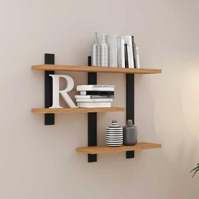 Prateleira Nicho Suspensa Industrial Home Office Retangular MDF Fixação Parafuso Off White