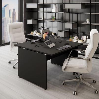 Plataforma de Trabalho para Escritório Linha Corporativa Alto Padrão MDP 120CM Preto F5 Office
