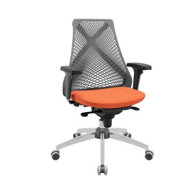 Cadeira Ergonômica Presidente Bix X+ Escritório Encosto Mesh Assento Tecido Base Giratória Sincron