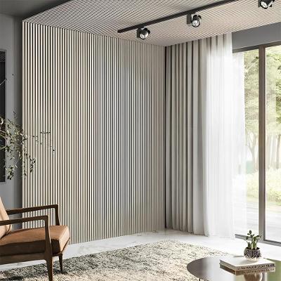 Painel Ripado Decorativo em Mdf Multifuncional Suporte Firme Fendi Dalla Costa Móveis 134CM 250CM