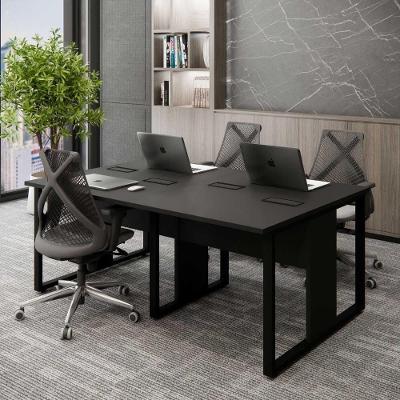 Plataforma de Trabalho 4 Lugares MDP 180CM Preto 100KG F5 Office