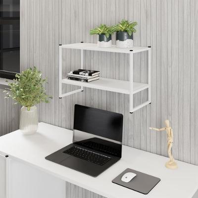 Nicho de Parede para Escritório 2 Prateleiras MDP Branco 63CM F5 Office