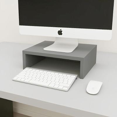 Suporte para Monitor de Mesa MDF 30CM Cinza Sagrado F5 Office