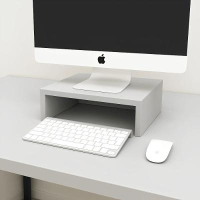 Suporte para Monitor Mesa de Escritório 30CM X 22CM MDF Cinza F5 Office