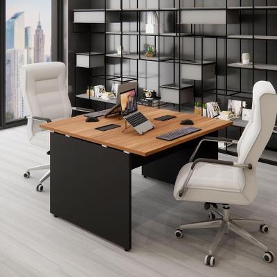 Plataforma de Trabalho para Escritório Plataforma Trabalho Pé Painel 120CM Nogal com Preto F5 Office