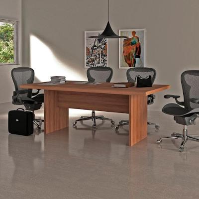 Mesa para Reuniões Mesa Escritório Office de Estudos Multiuso 200CM Amêndoa Tecno Mobili