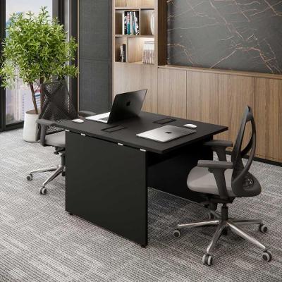 Plataforma de Trabalho para Escritório Office sem Gavetas MDF-MDP 90CM Preto F5 Office
