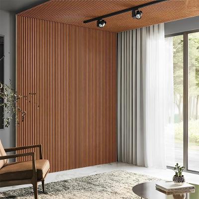 Painel Ripado Decorativo em MDF 134cm X 250cm com Acabamento Resistente Fendi Dalla Costa Móveis