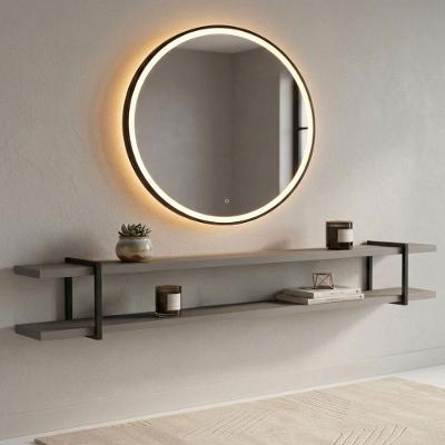 Prateleira Suspensa Multiuso Linha Smart 100% MDF 218CM Grigio com Preto