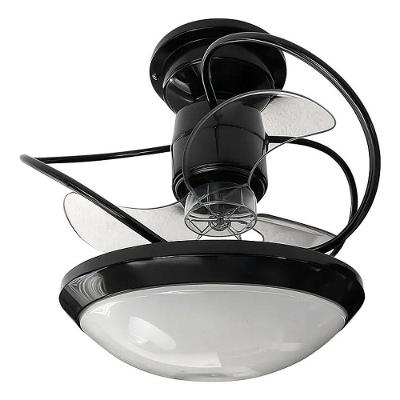 Ventilador de Teto Treviso 60W 45CM 3 Pás 3 Velocidades Preto Bali Controle Remoto Bivolt