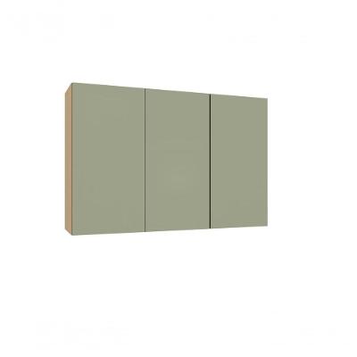 Armário Aéreo Domus 120CM 3 Portas MDF Verde Luciane Móveis
