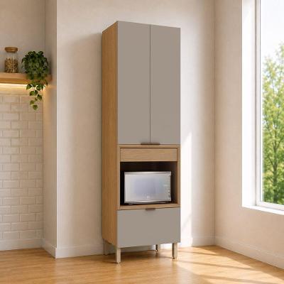 Paneleiro Vitra 2 Portas 2 Prateleiras MDP-MDF 70CM Freijo-mocca