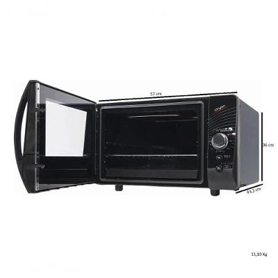 Forno Elétrico de Bancada Layr Oryon 1961 46L 1750W com Revestimento Easy Clean Preto 220V