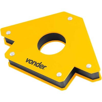 Esquadro Magnético para Soldador 30 Kgf Ponteamento com Segurança em Ângulos 135° 90° 45° Vonder