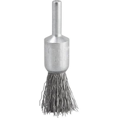 Escova para Furadeira Retificadeira 16mm Aço Inox Cerdas Onduladas Haste 1-4 Vonder