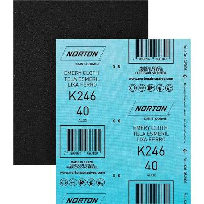 Lixa para Ferro K246 Lixamento de Metais e Remocao de Pinturas com Costado de Pano Norton
