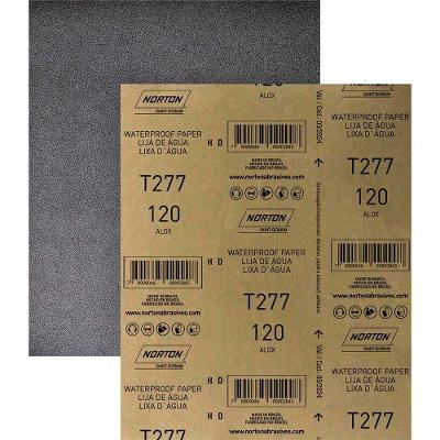 Lixa D'água T277 Grão g 120 para Lixamento de Massa Plástica e Rápida Norton