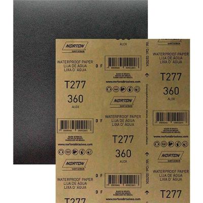 Lixa D'água T-277 Grão 360 Uso em Metais Massas Plásticas Rápidas e Primers Norton