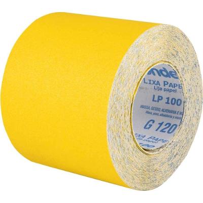 Lixa Costado de Papel em Rolo LP 100 para Lixamento de Massa Gesso Madeira Vonder