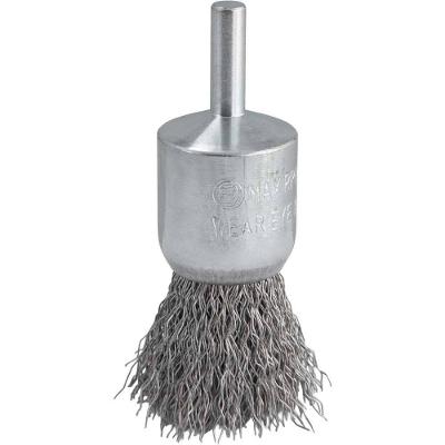 Escova Pincel para Furadeira e Retificadeira 25mm Aço Inox Cerdas Onduladas Vonder