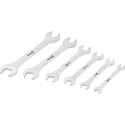 Jogo de Chaves Fixas 3601061700 Aço Carbono Corpo Cromado Fosco 6mm a 17mm 6 Peças Nove54