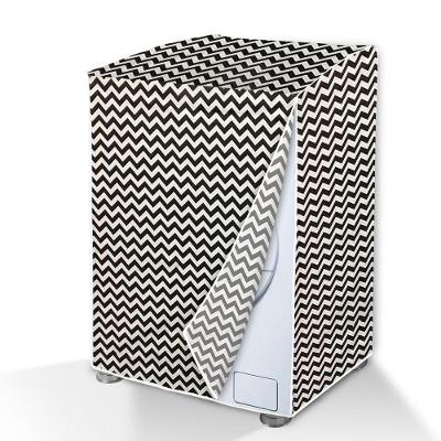 Capa Protetora para Maquina de Lavar Forrada Zigzag Laminado de PVC e Poliester Vida Pratika GG