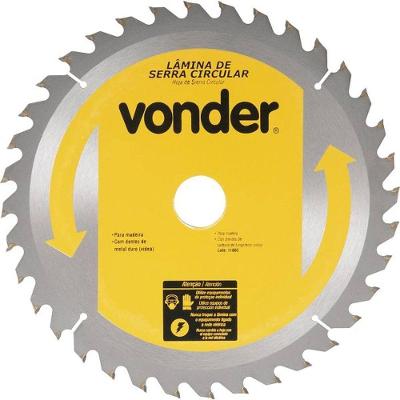 Lâmina de Serra Circular 450 mm X 30 mm 48 Dentes Metal Duro Vídea Vonder