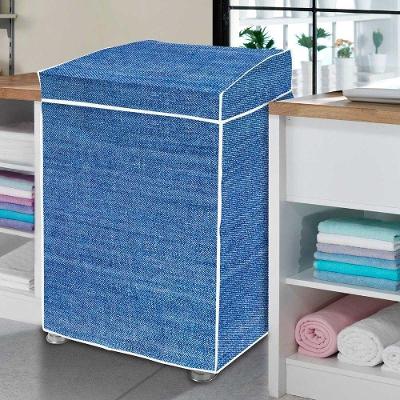Capa para Máquina de Lavar Flanelada Jeans Proteção Laminado de PVC Reforçado e Poliéster Vida