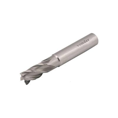 Fresa de Topo DIN 844A 4,0MM 4 Cortes Aço Rápido Vonder