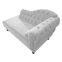 Diva Recamier Diana 130Cm Lado Esquerdo Suede - Amarena Móveis Cor Branco - 3