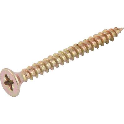Parafuso para Madeira Chipboard Cabeça Chata Fenda Cruzada Phillips Bicromatizado 6,0mm X 60,0mm