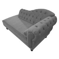 Diva Recamier Diana 130Cm Lado Esquerdo Suede - Amarena Móveis Cor Cinza