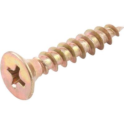 Parafuso para Madeira Chipboard Cabeça Chata Fenda Cruzada Phillips Bicromatizado 4,5mm X 25,0mm