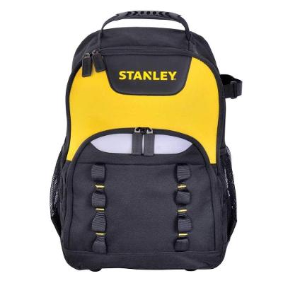 Mochila para Ferramentas STST515155 Compartimento para Laptop Divisória Removível Preta com Amarelo
