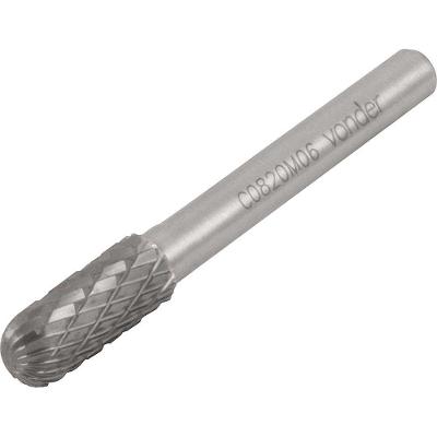 Lima Rotativa Abaulada LC008 para Retificadeira Uso em Metais 8,0MM X 20,0MM Vonder