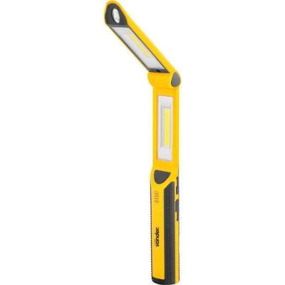 Lanterna Recarregável de Inspeção Articulada LR 500 LED COB Preta Amarela Vonder
