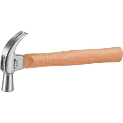 Martelo de Unha Martelo Unha 25mm para Marcenaria Aço Forjado Cabo Madeira Polido Vonder