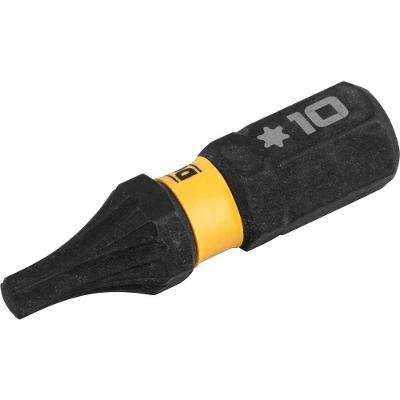 Jogo de Bits Ponteiras Hexalobular Flextorq 3.0 T10 X 25mm Encaixe 1-4 3 Bits Dewalt