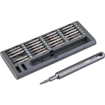 Jogo de Bits Ponteiras de Precisão 51 Peças Encaixe Sextavado 4MM Aço S2 Estojo Plástico Vonder