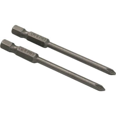 Jogo de Bits Phillips Encaixe Sextavado 1-4 Nº 1 X 75mm Cartela 2 Peças Vonder