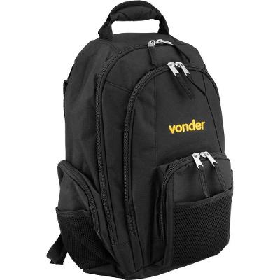 Mochila para Ferramentas MOV 0200 Uso Geral Multiplos Bolsos Compartimento para Notebook Preto
