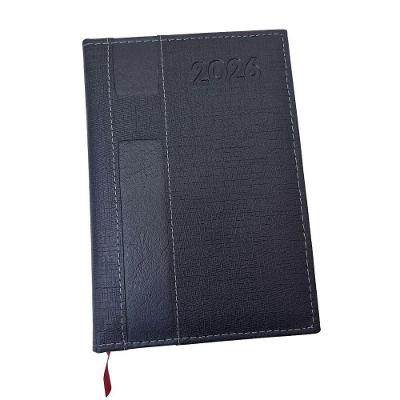 Agenda OEM Diária 2026 com Suporte para Caneta 352 Páginas 14x20CM Linho Azul