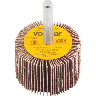 Roda de Lixa com Haste 1271425180 Grão 180 para Lixamento Vonder