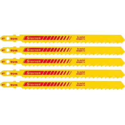 Lâmina de Serra Tico-tico BU46 para Madeiras e Derivados Cartela com 5 Peças Bimetal Starrett