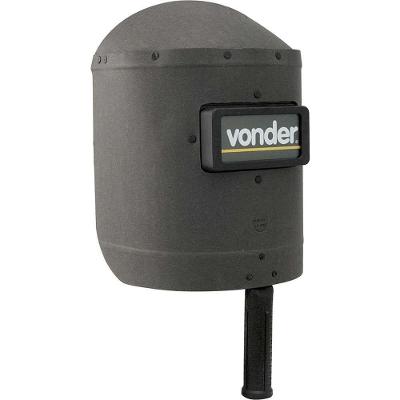 Escudo para Solda VD605 Protetor Facial Fibra Preta Visor Fixo Vonder