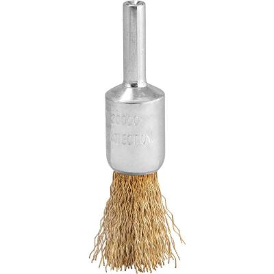 Escova Tipo Pincel para Furadeira Retificadeira Aço Latonado Ondulado 16MM